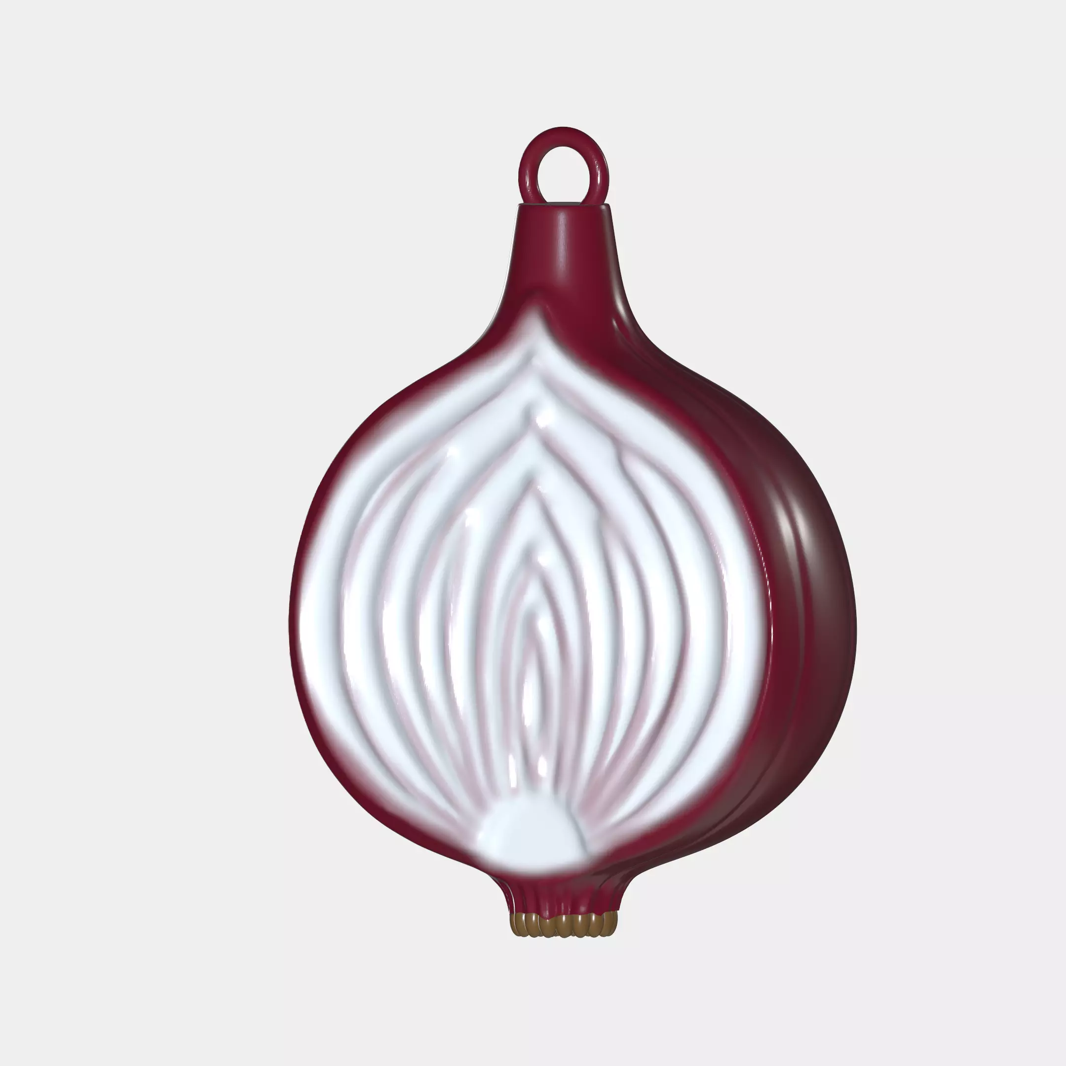 Onion Christmas Tree Ornament 3D print model_0