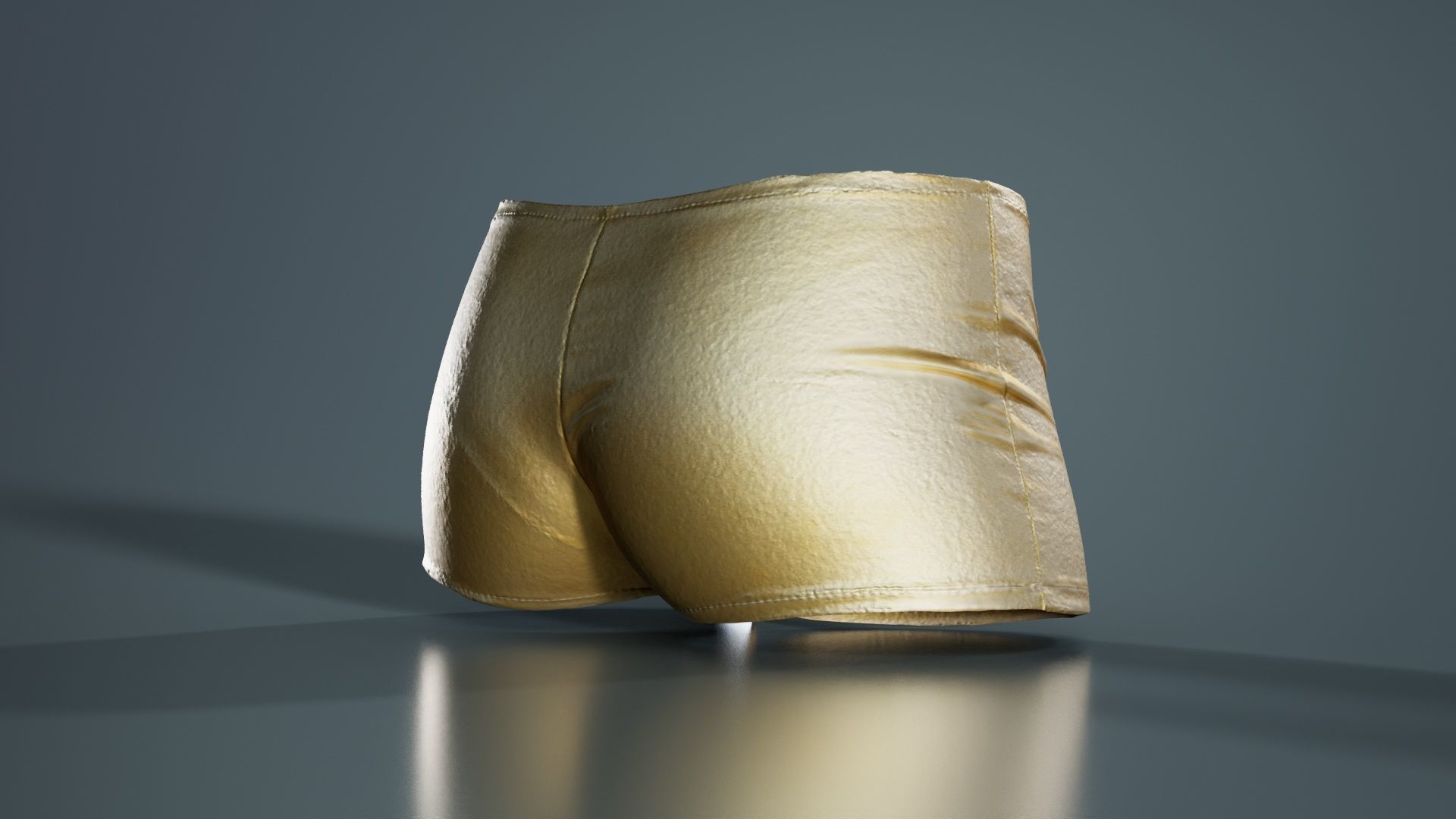 Metallic Easy Shorts Low-poly 3D model_7