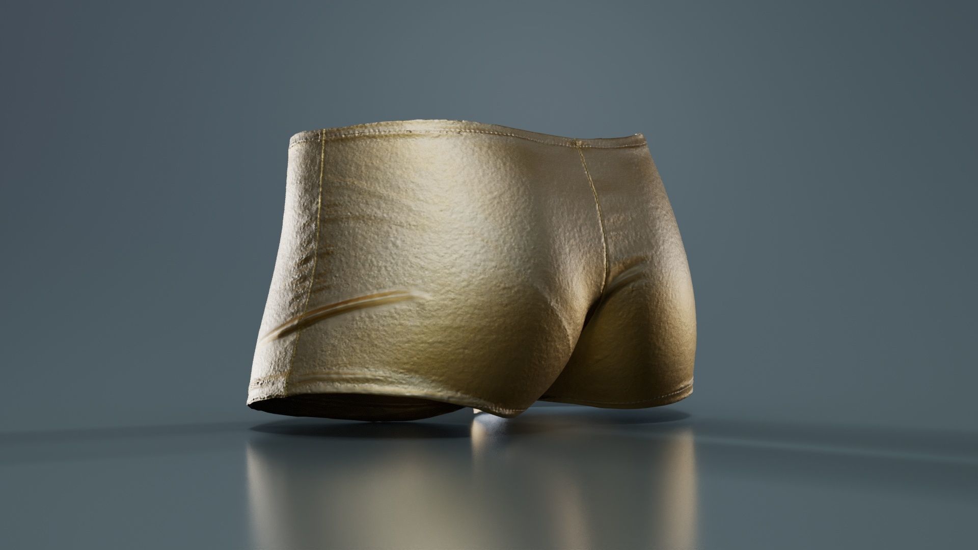 Metallic Easy Shorts Low-poly 3D model_1