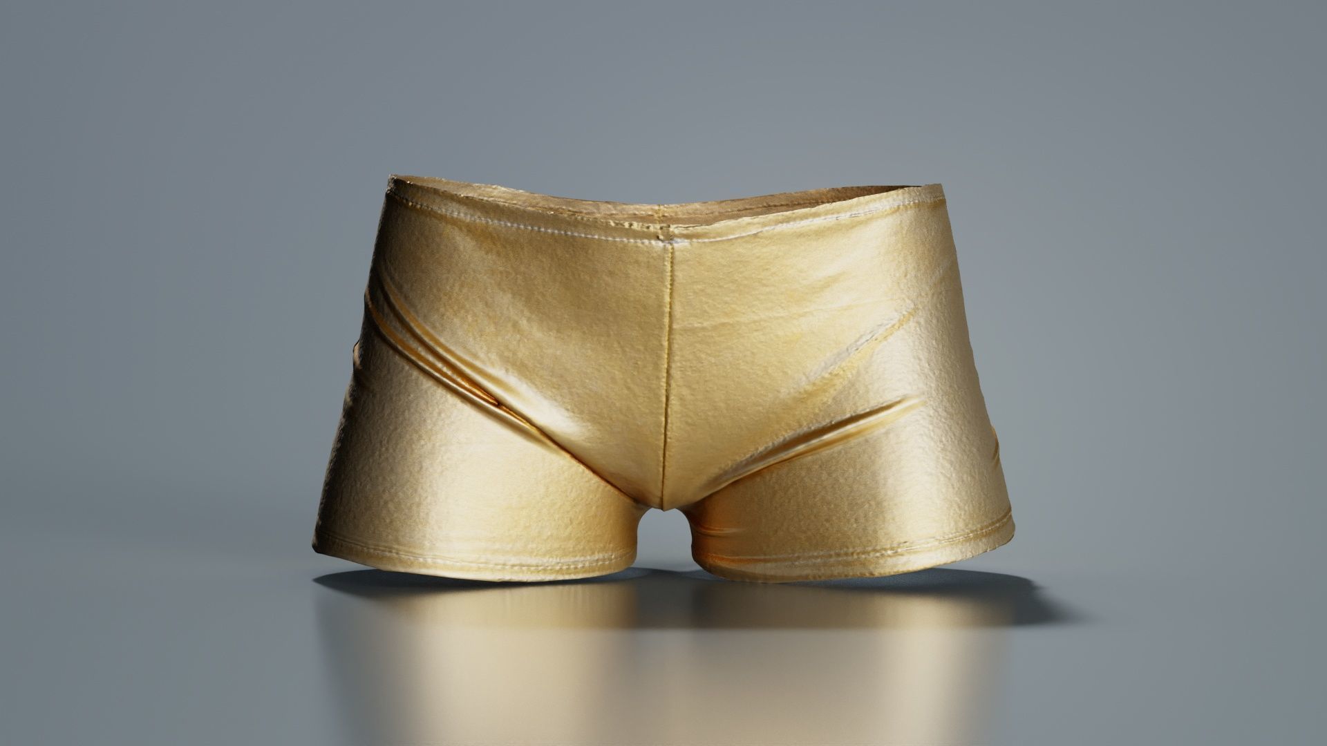 Metallic Easy Shorts Low-poly 3D model_3