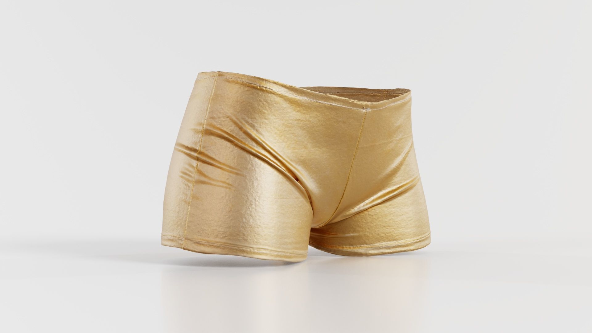 Metallic Easy Shorts Low-poly 3D model_8