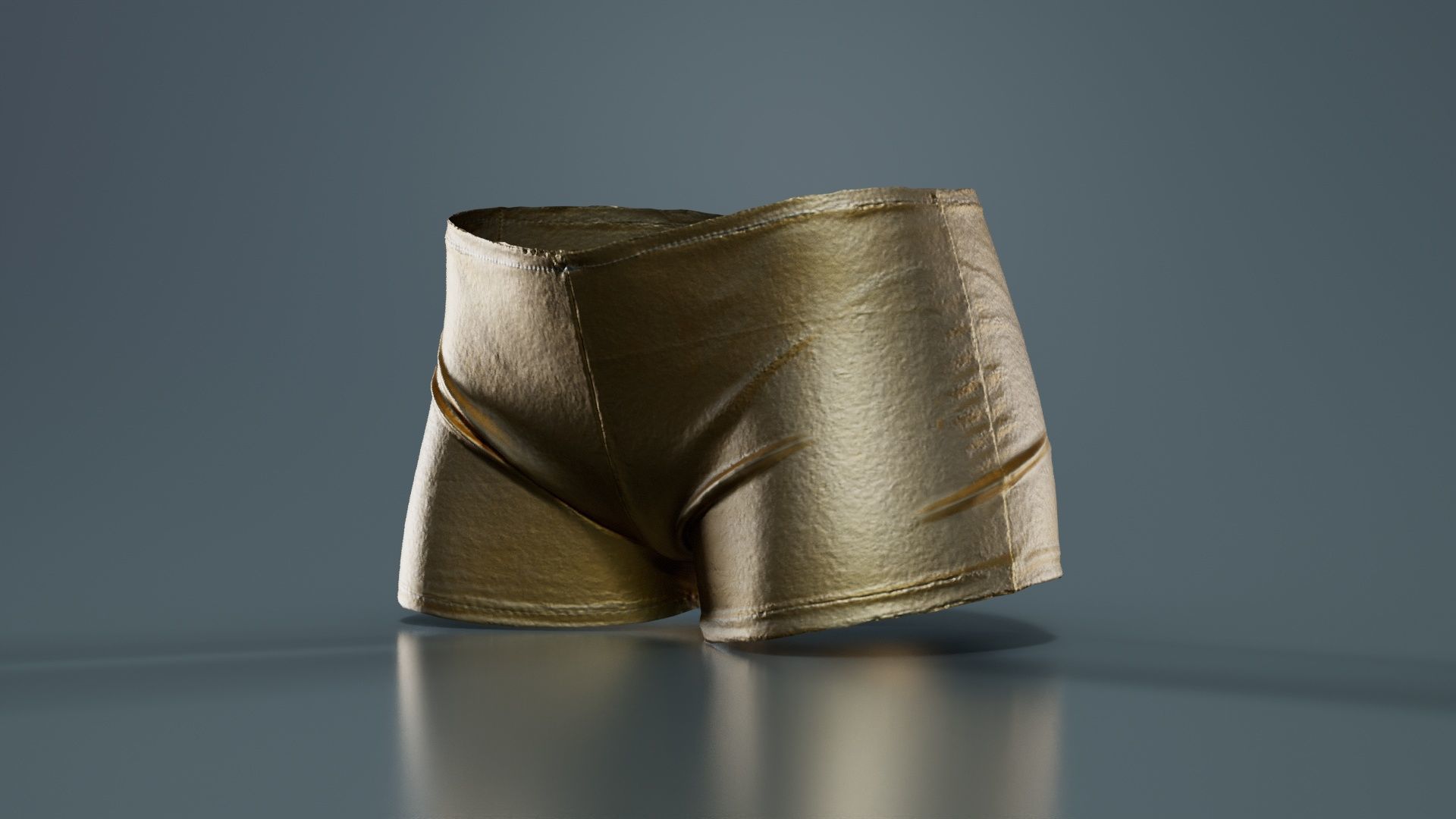 Metallic Easy Shorts Low-poly 3D model_4