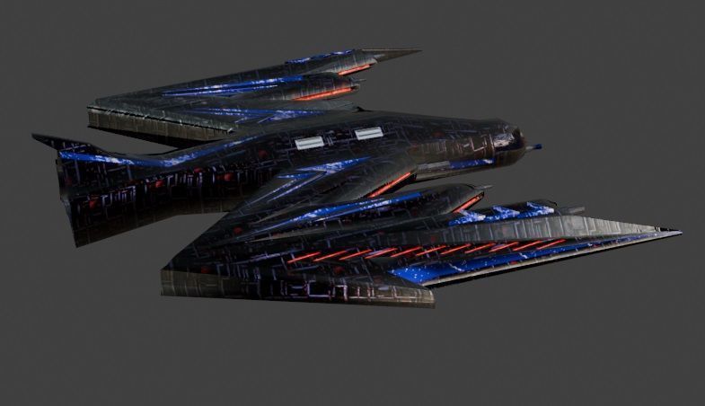 Fighter104 Low-poly 3D model_2