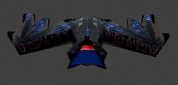 Fighter104 Low-poly 3D model_3