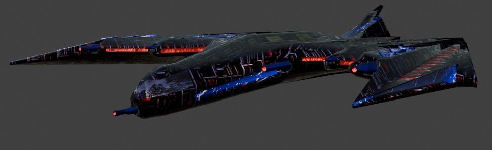 Fighter104 Low-poly 3D model_5