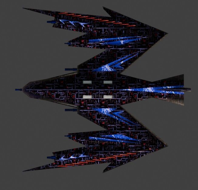 Fighter104 Low-poly 3D model_4