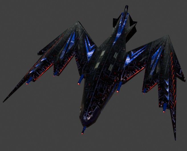 Fighter104 Low-poly 3D model_1