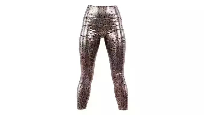 Metallic Snake Leggings