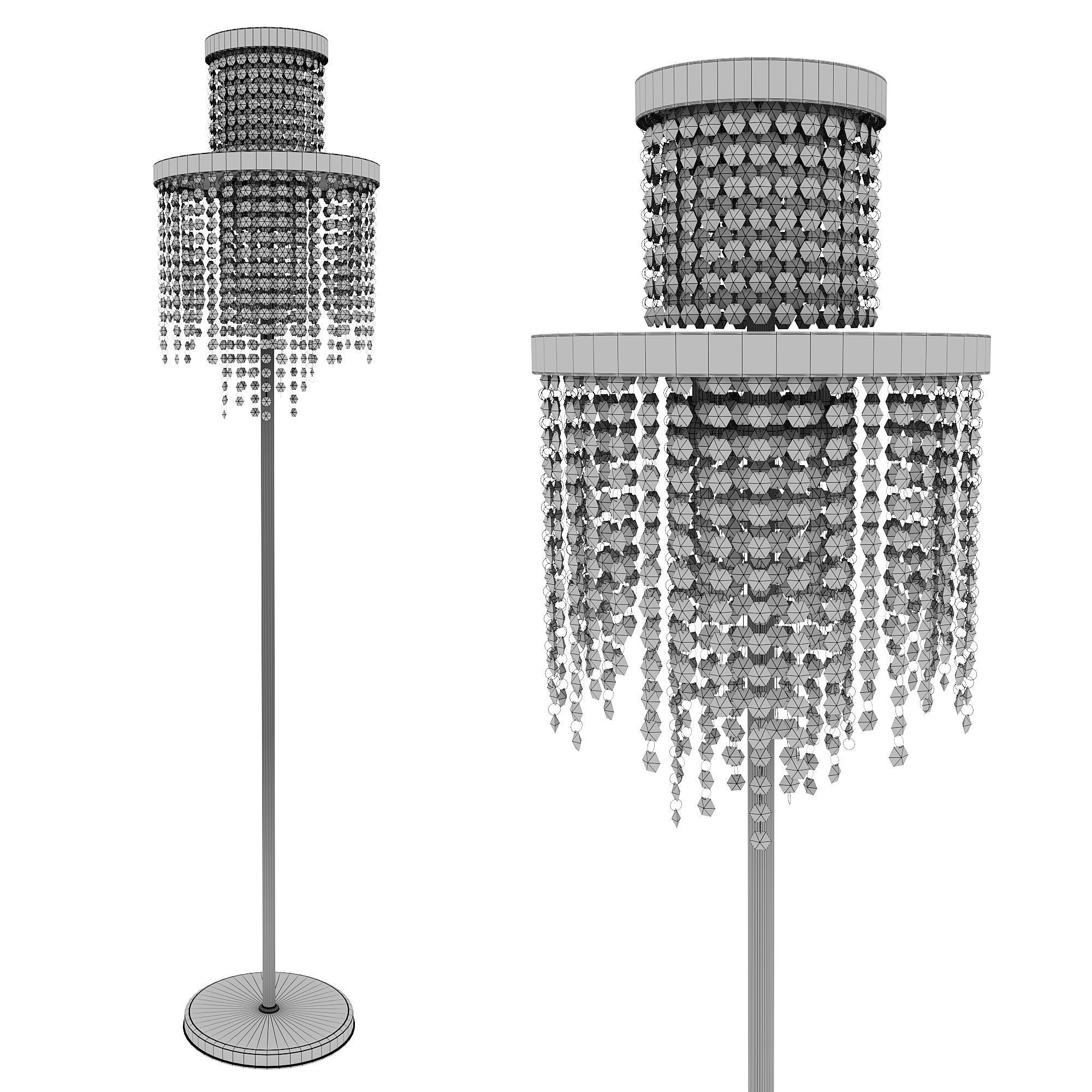 Floor lamp Cascada chrome 62GDM-80231 3D model_5