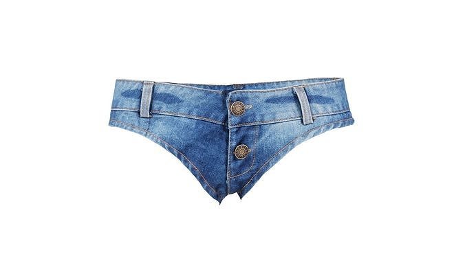 Mini Jeans Slip Low-poly 3D model