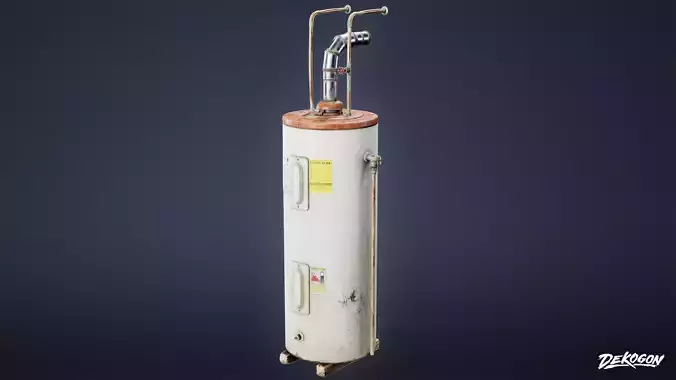 BUILDINGS - Hot Water Heater 01 - LOW POLY AND NANITE