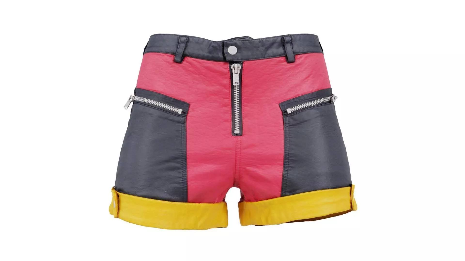 Multi Color Leather Shorts Low-poly 3D model