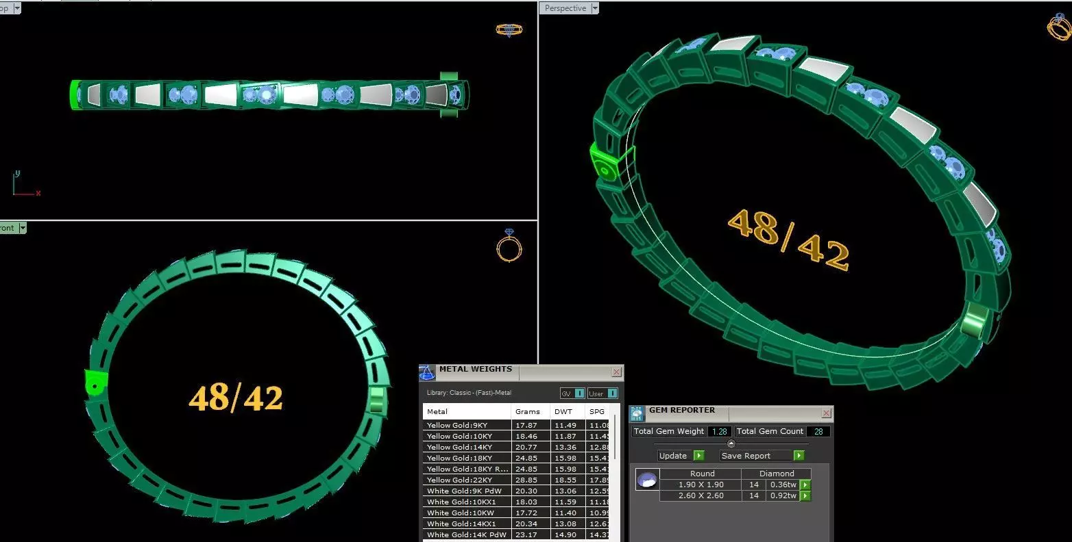 Cartierr bracelet ready print 3d 3D print model_0