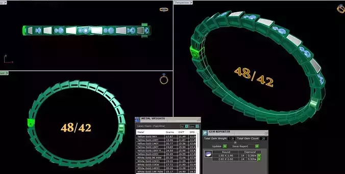 Cartierr bracelet ready print 3d