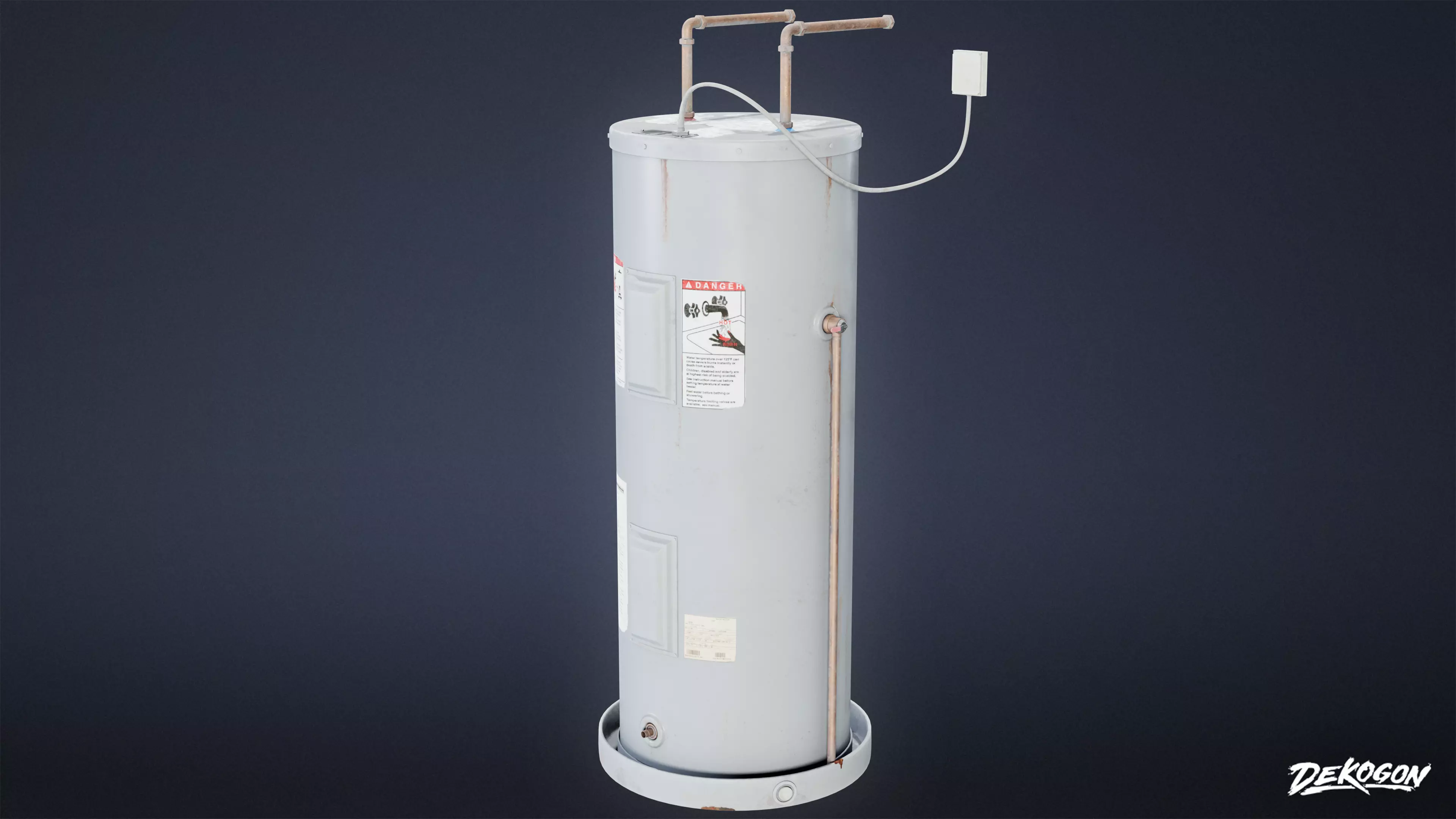 BUILDINGS - Hot Water Heater 17 - LOW POLY AND NANITE Low-poly 3D model