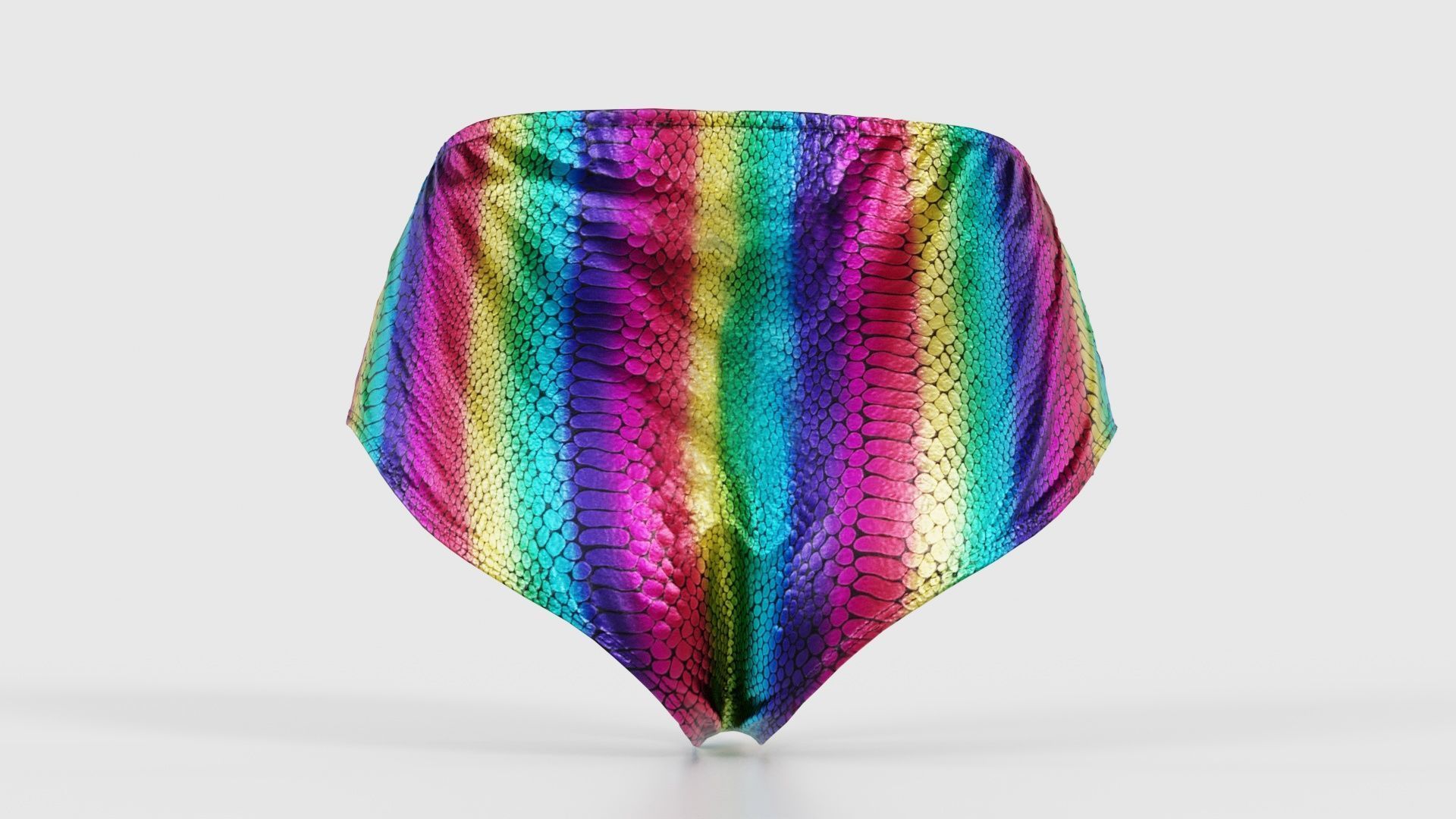 Rainbow Panties Low-poly 3D model_21