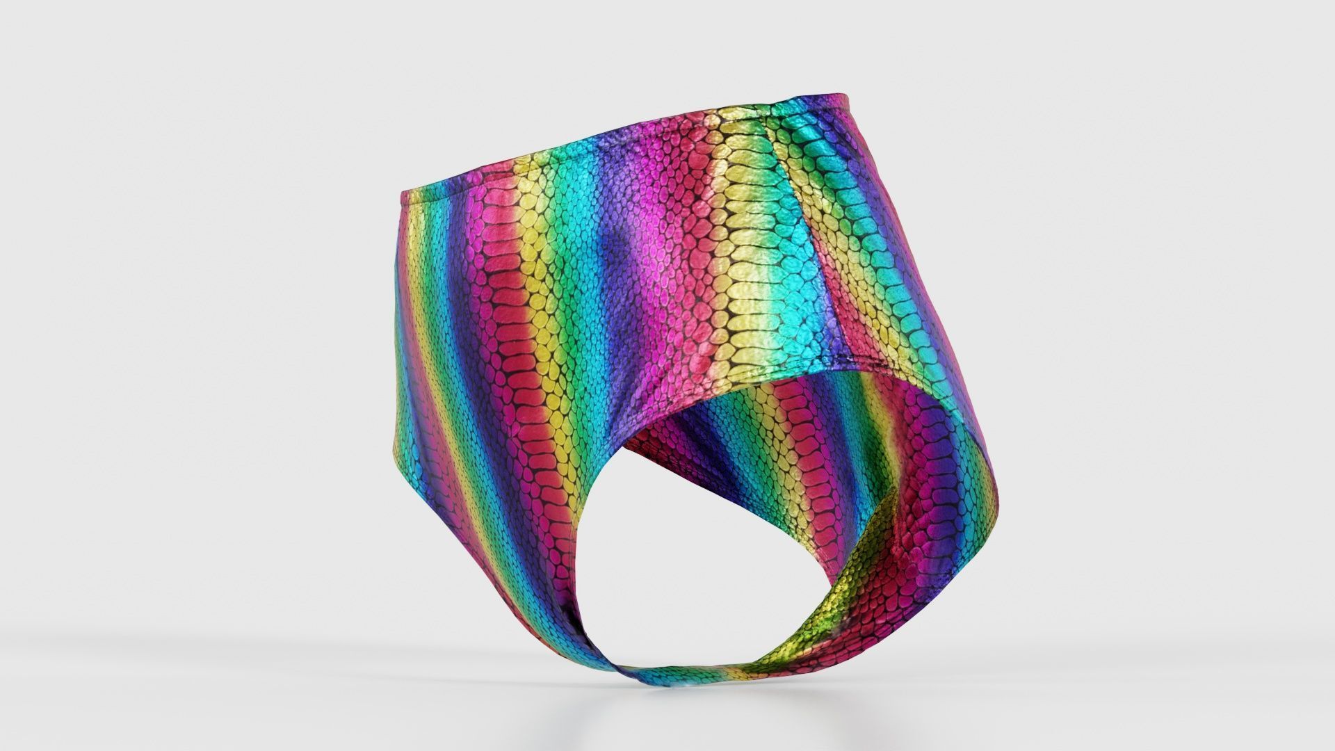 Rainbow Panties Low-poly 3D model_25