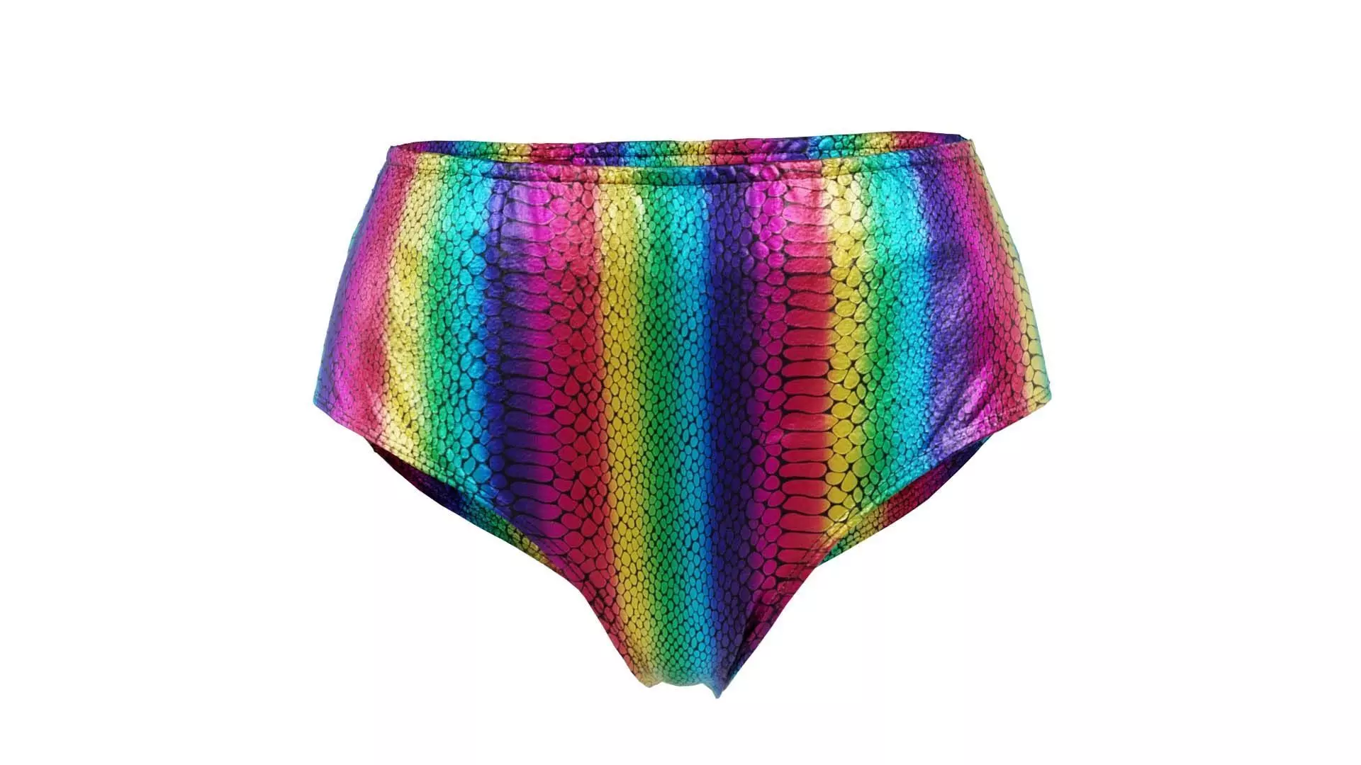 Rainbow Panties Low-poly 3D model_0