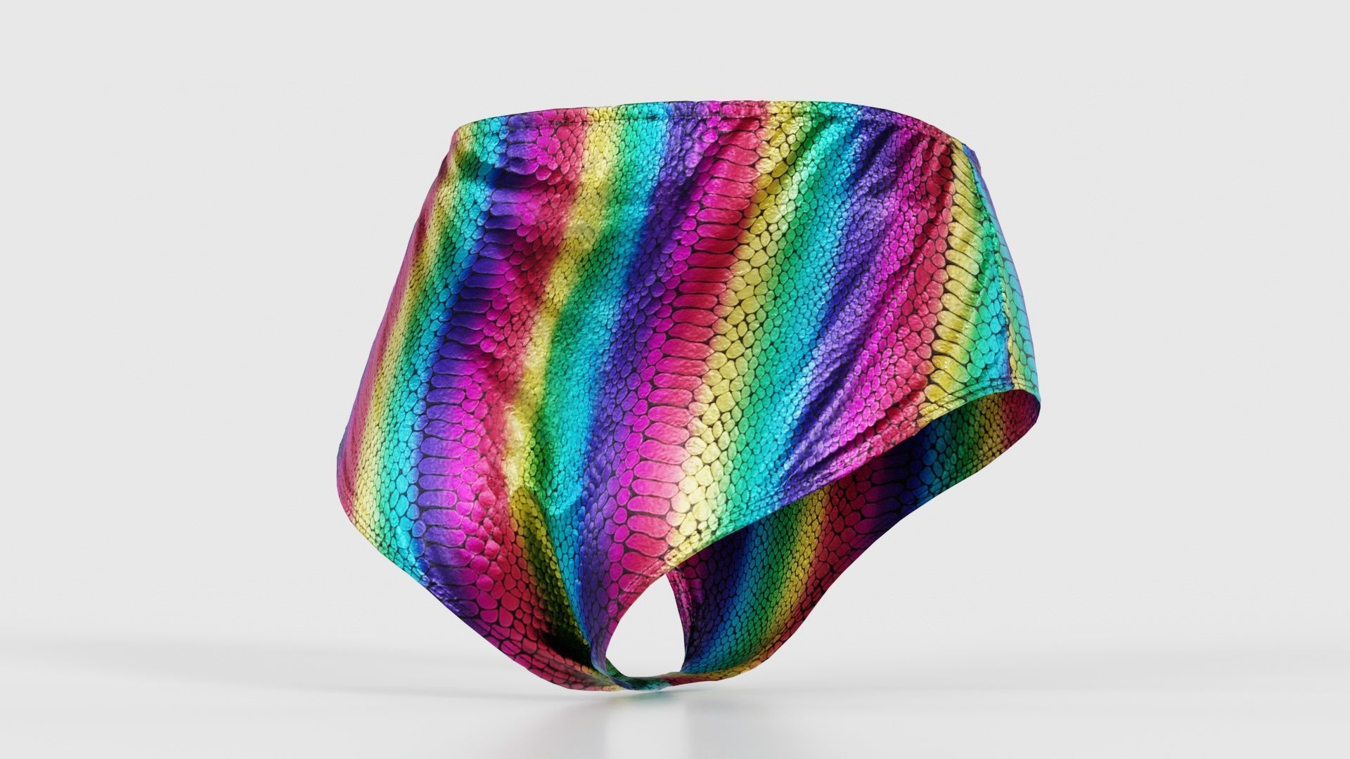 Rainbow Panties Low-poly 3D model_20