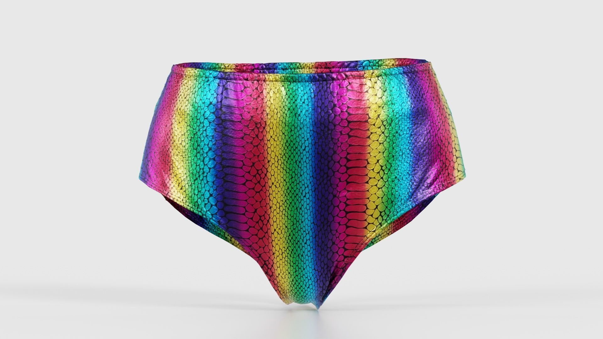 Rainbow Panties Low-poly 3D model_15