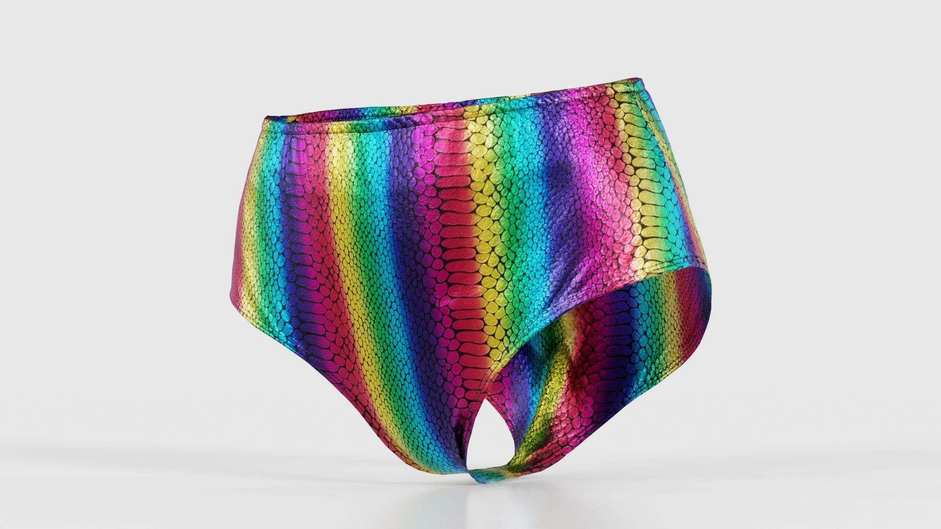 Rainbow Panties Low-poly 3D model_26