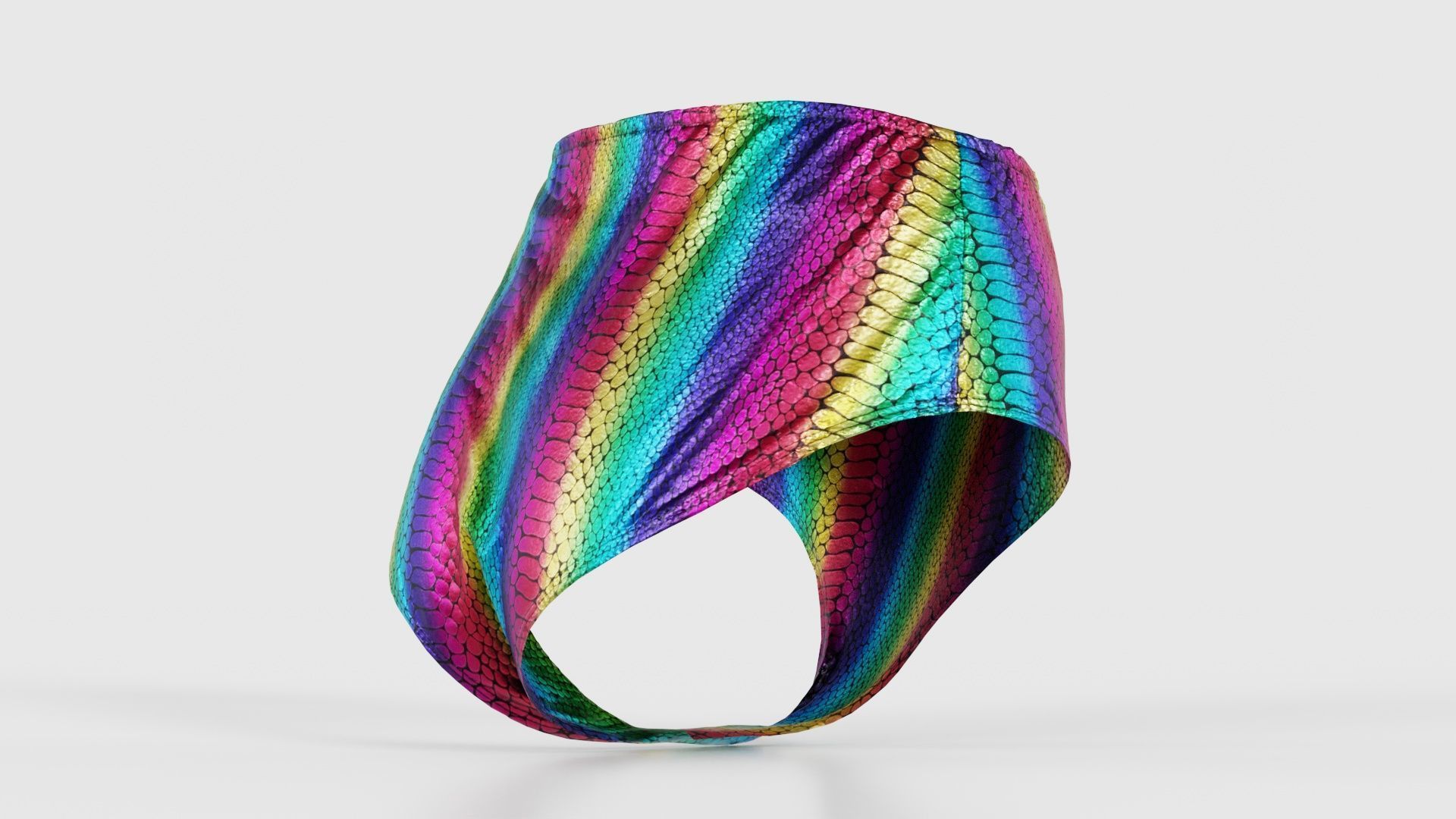 Rainbow Panties Low-poly 3D model_19
