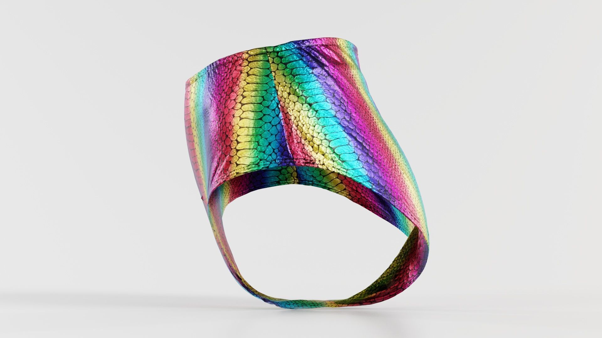 Rainbow Panties Low-poly 3D model_3