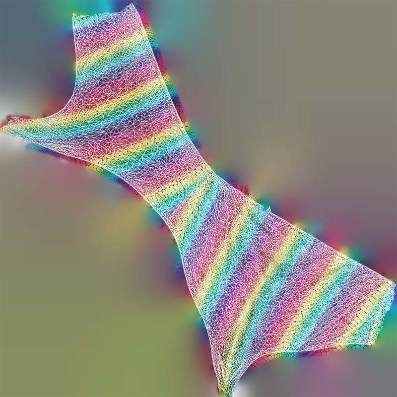 Rainbow Panties Low-poly 3D model_14