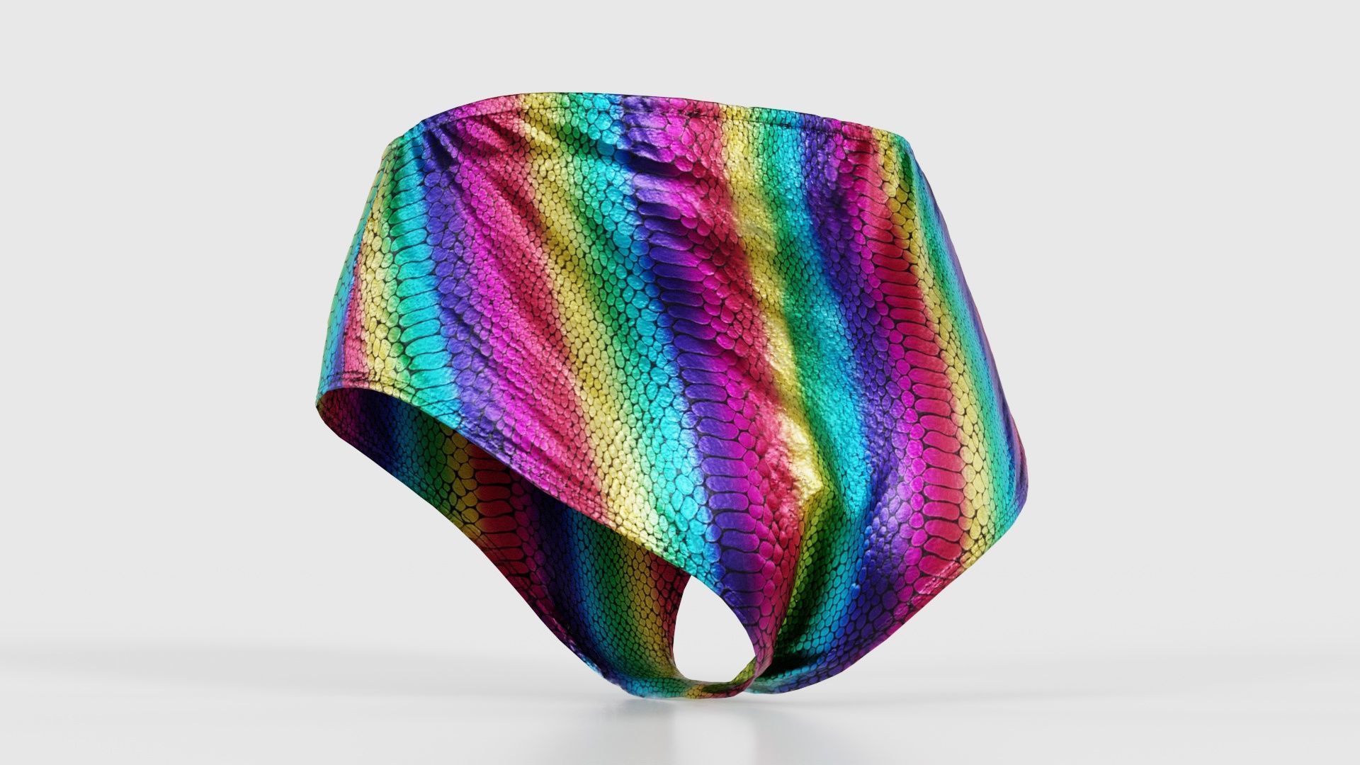 Rainbow Panties Low-poly 3D model_22
