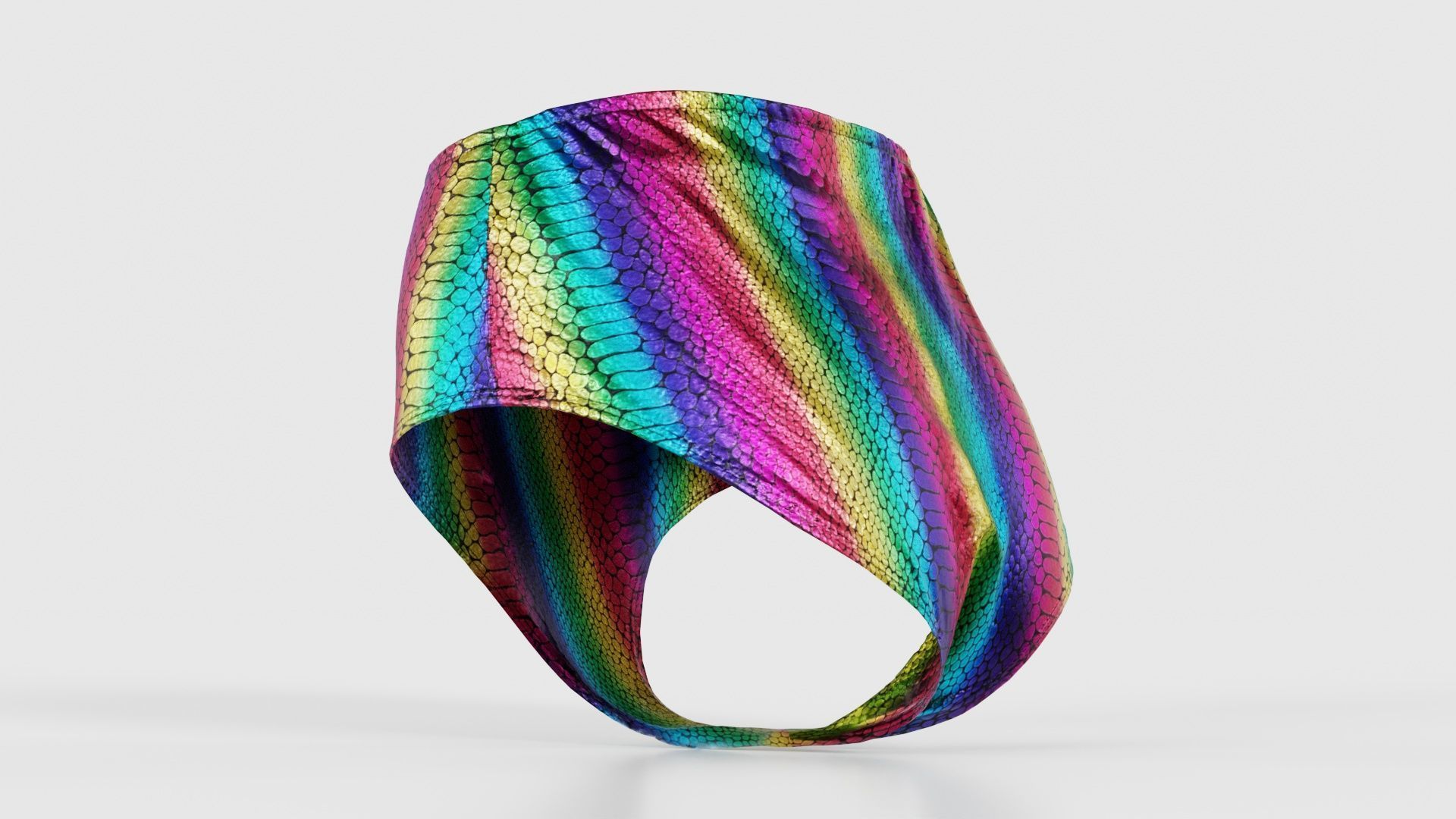 Rainbow Panties Low-poly 3D model_23