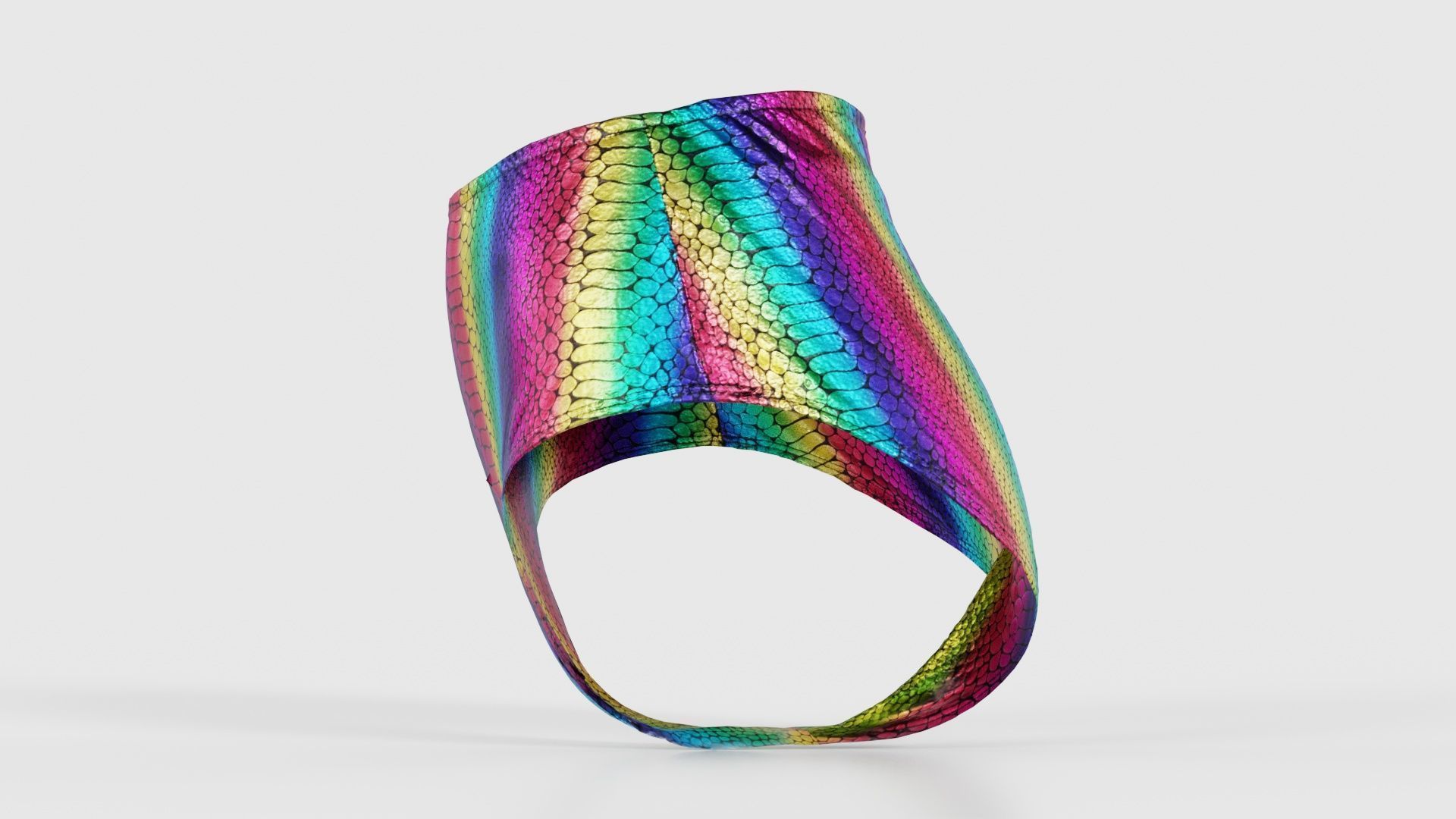 Rainbow Panties Low-poly 3D model_24