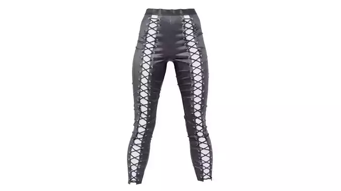 Shiny Laces Leggings