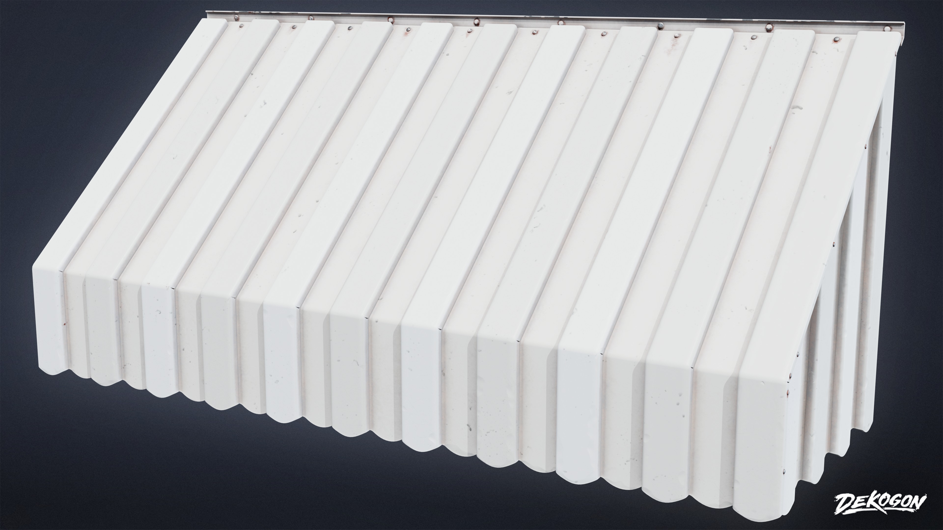 BUILDINGS - House Window Overhang 02 - LOW POLY AND NANITE Low-poly 3D model_4