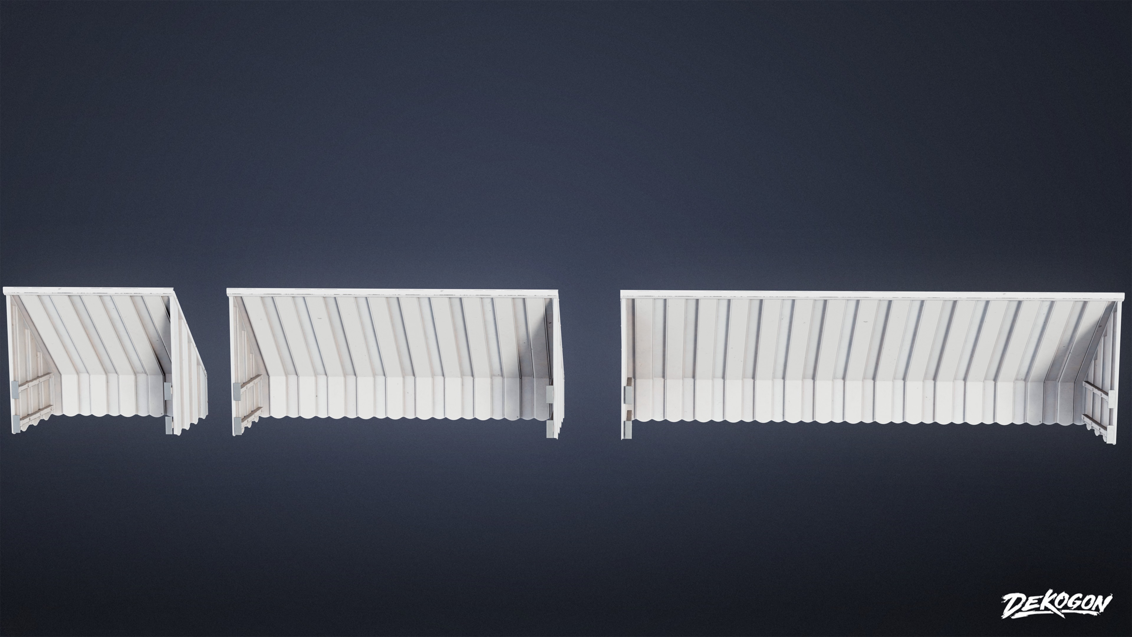 BUILDINGS - House Window Overhang 02 - LOW POLY AND NANITE Low-poly 3D model_2