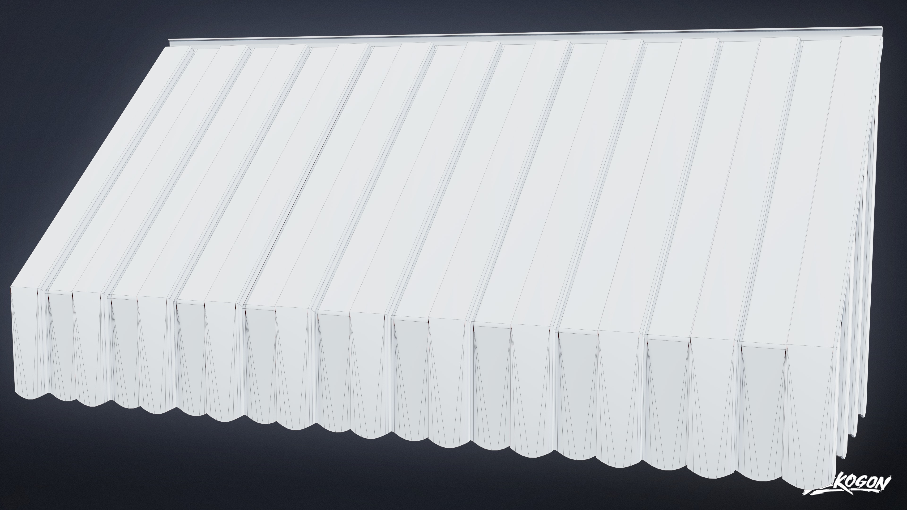 BUILDINGS - House Window Overhang 02 - LOW POLY AND NANITE Low-poly 3D model_8