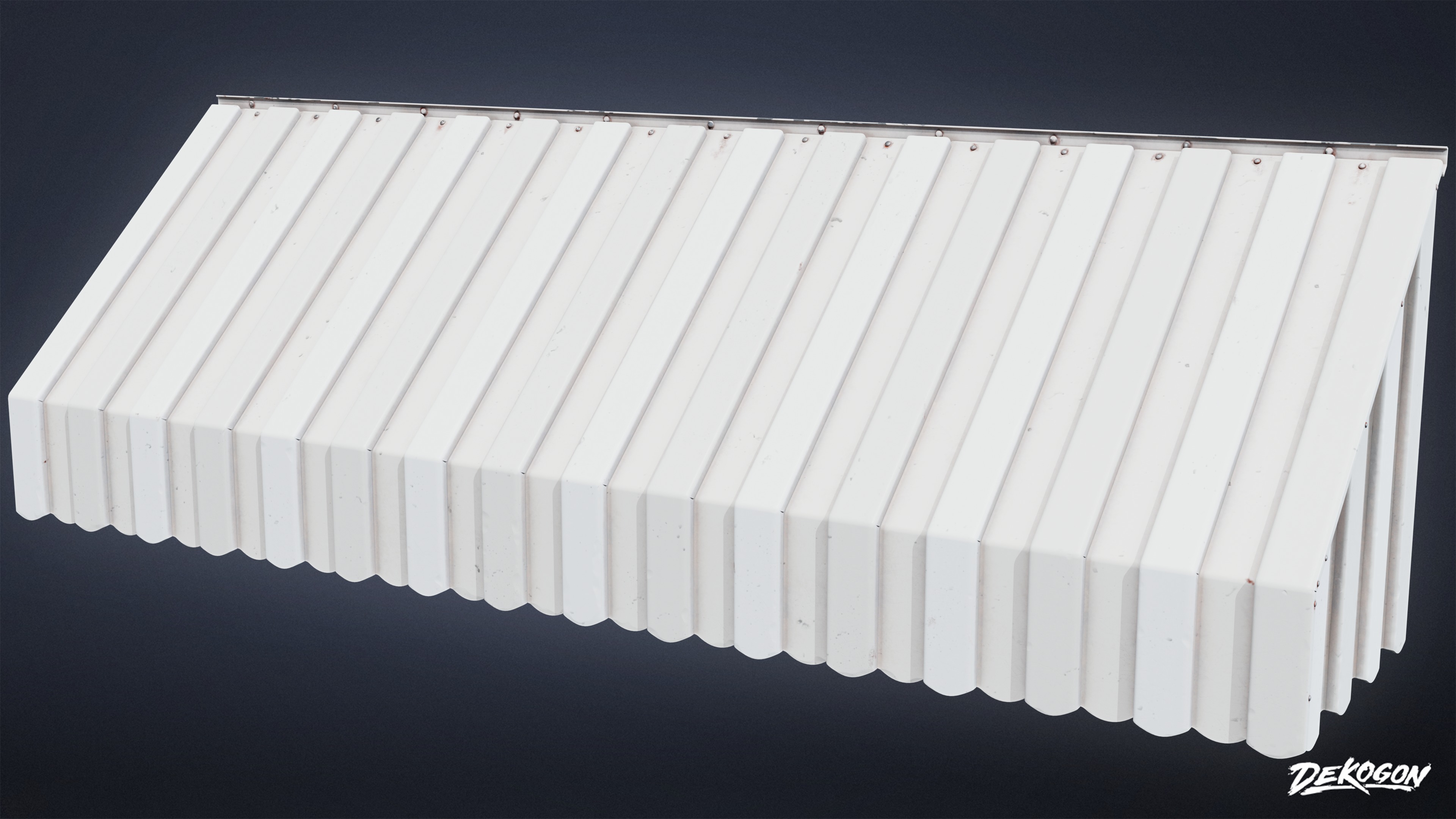 BUILDINGS - House Window Overhang 02 - LOW POLY AND NANITE Low-poly 3D model_5