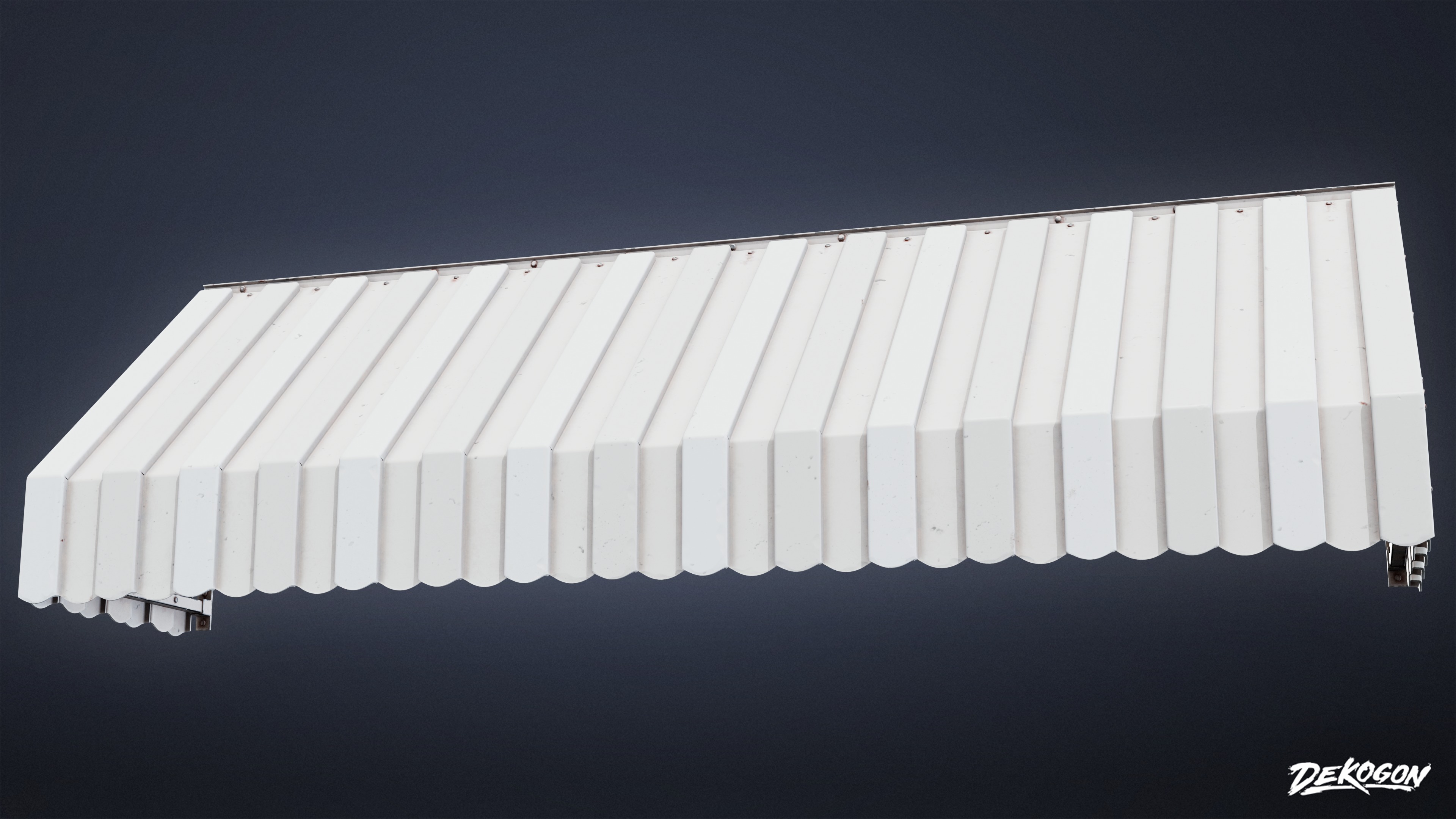 BUILDINGS - House Window Overhang 02 - LOW POLY AND NANITE Low-poly 3D model_6