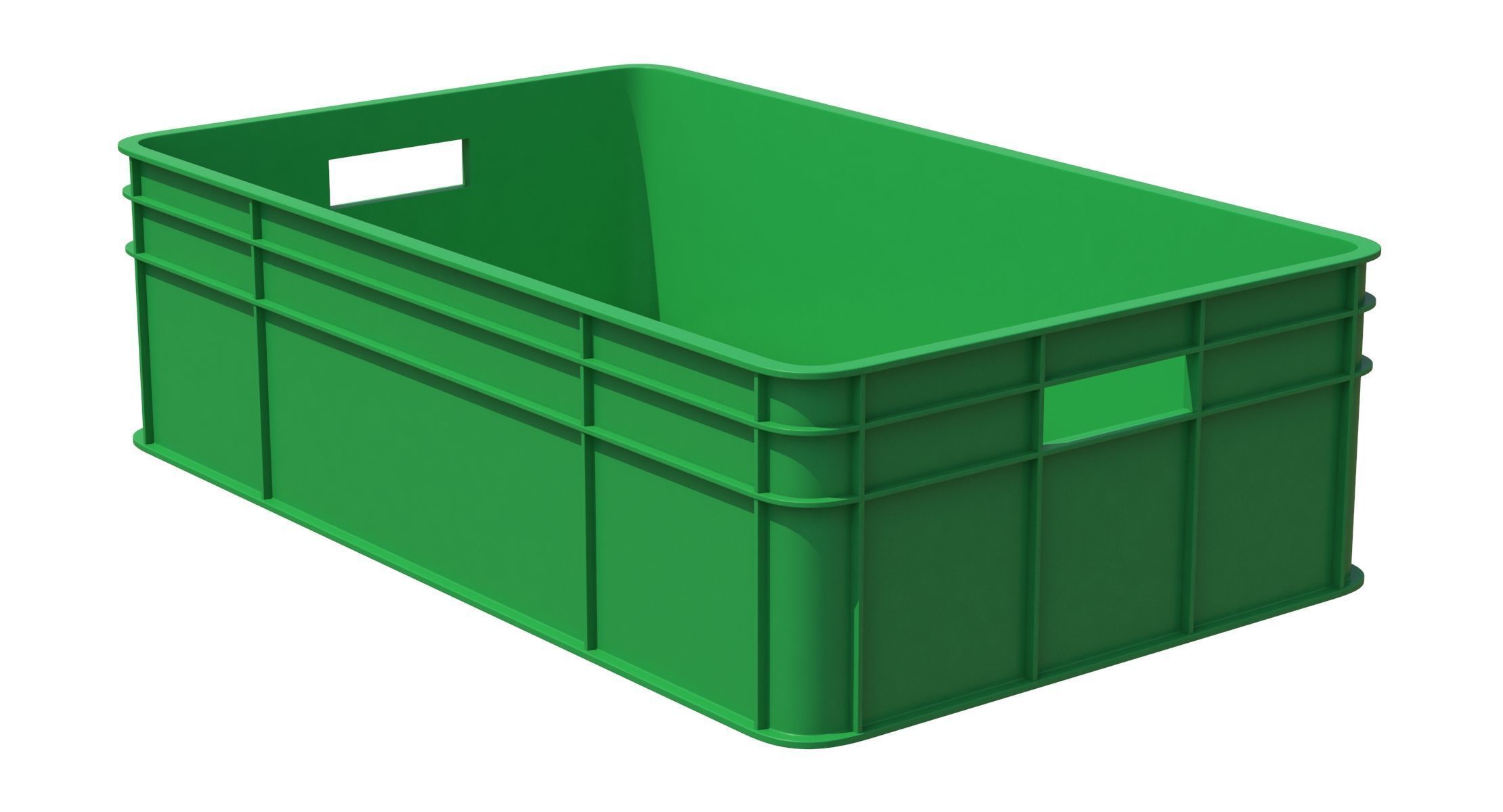 Plastic Fruit Crate 3D model_1