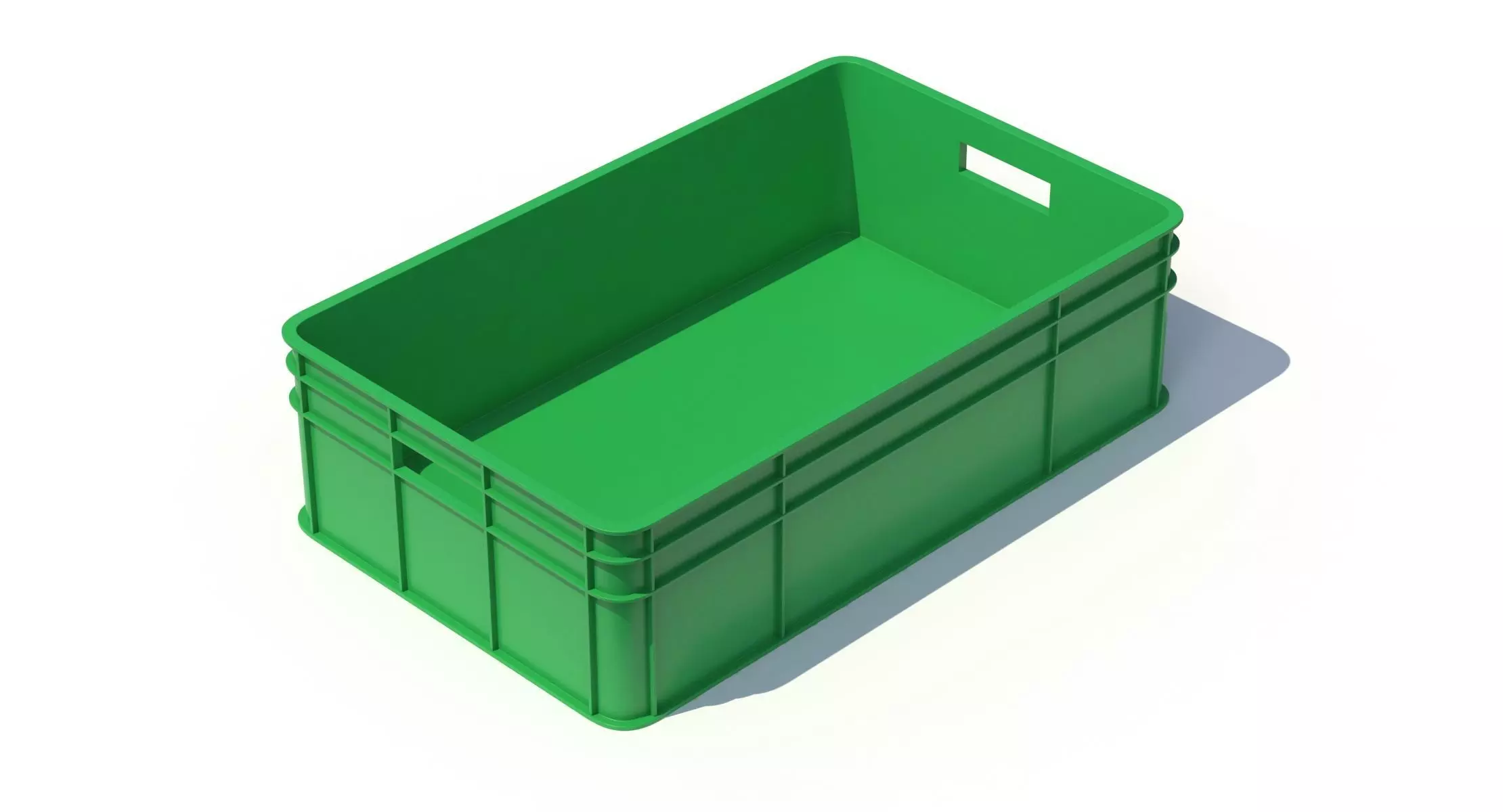 Plastic Fruit Crate 3D model_0