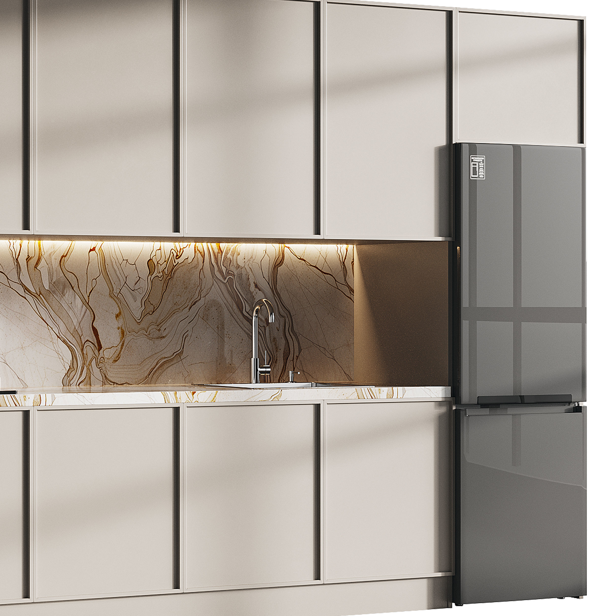 Modern kitchen 14 3D model_11