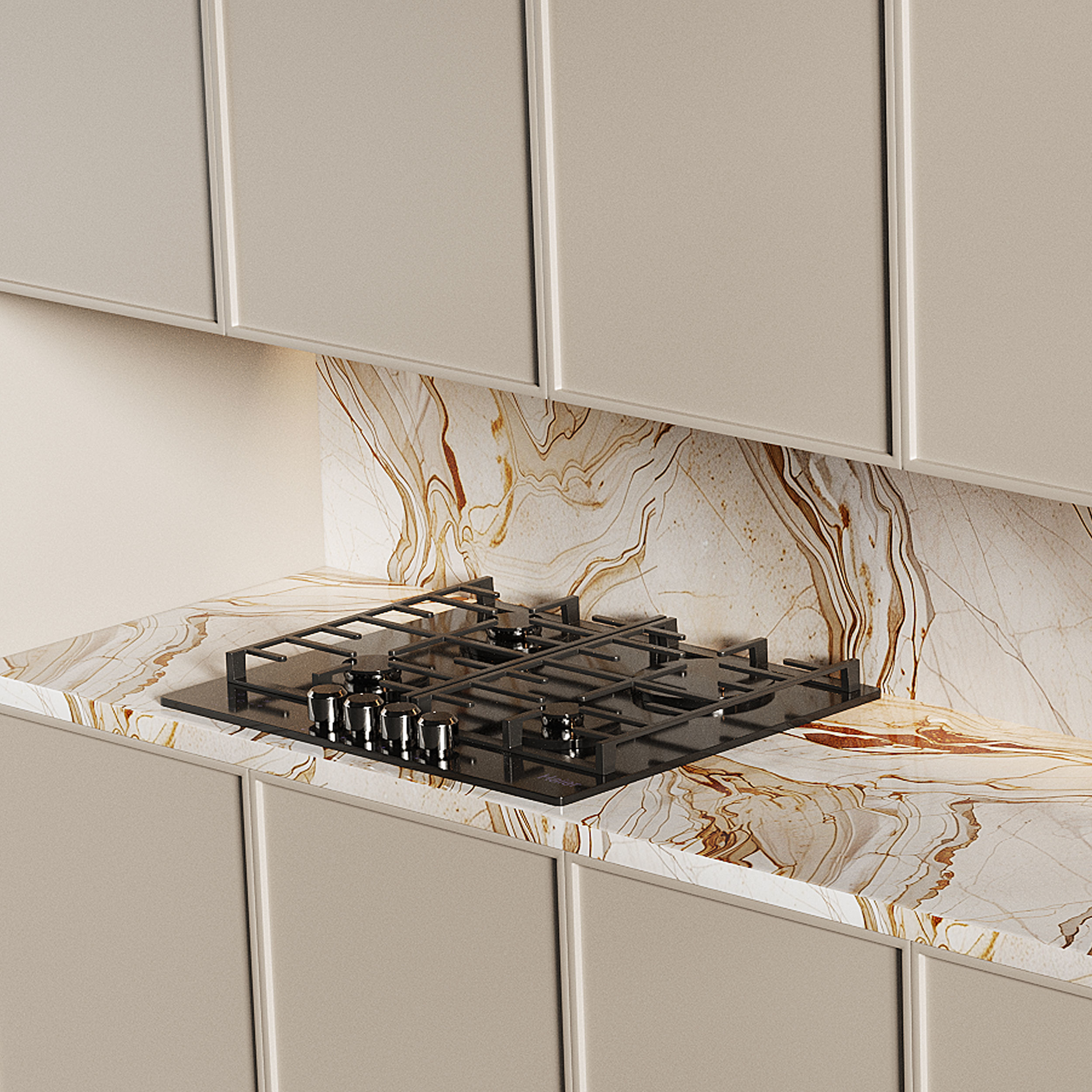 Modern kitchen 14 3D model_7