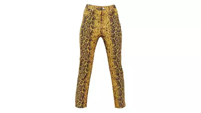 Snake Pattern Trousers