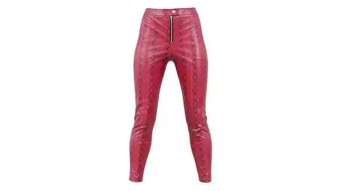 Snake Scale Vinyl Trousers