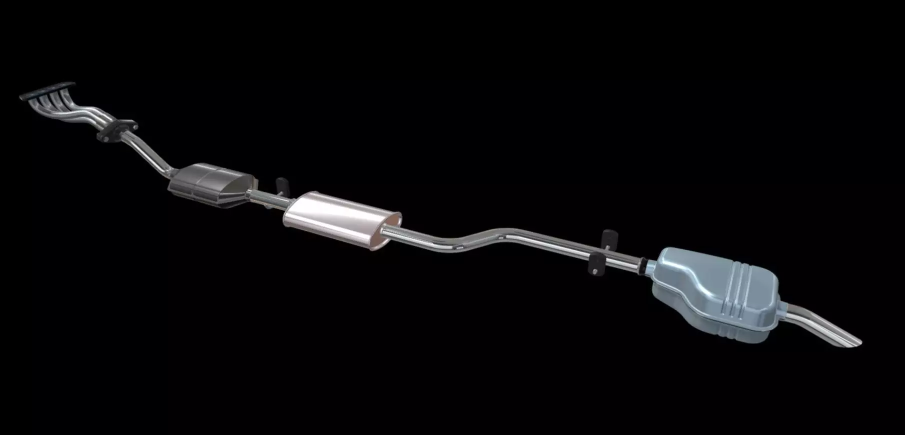 Full-exhaust-system 3D model_0