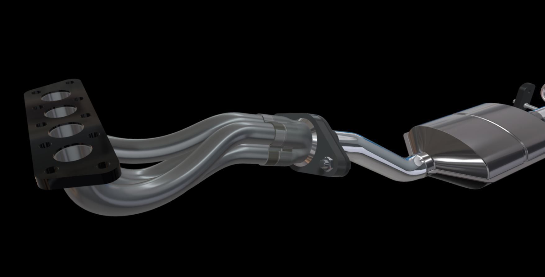 Full-exhaust-system 3D model_3