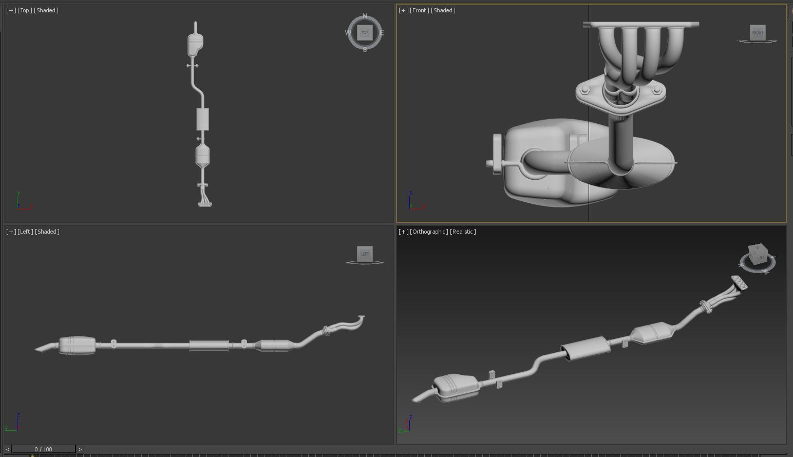 Full-exhaust-system 3D model_7