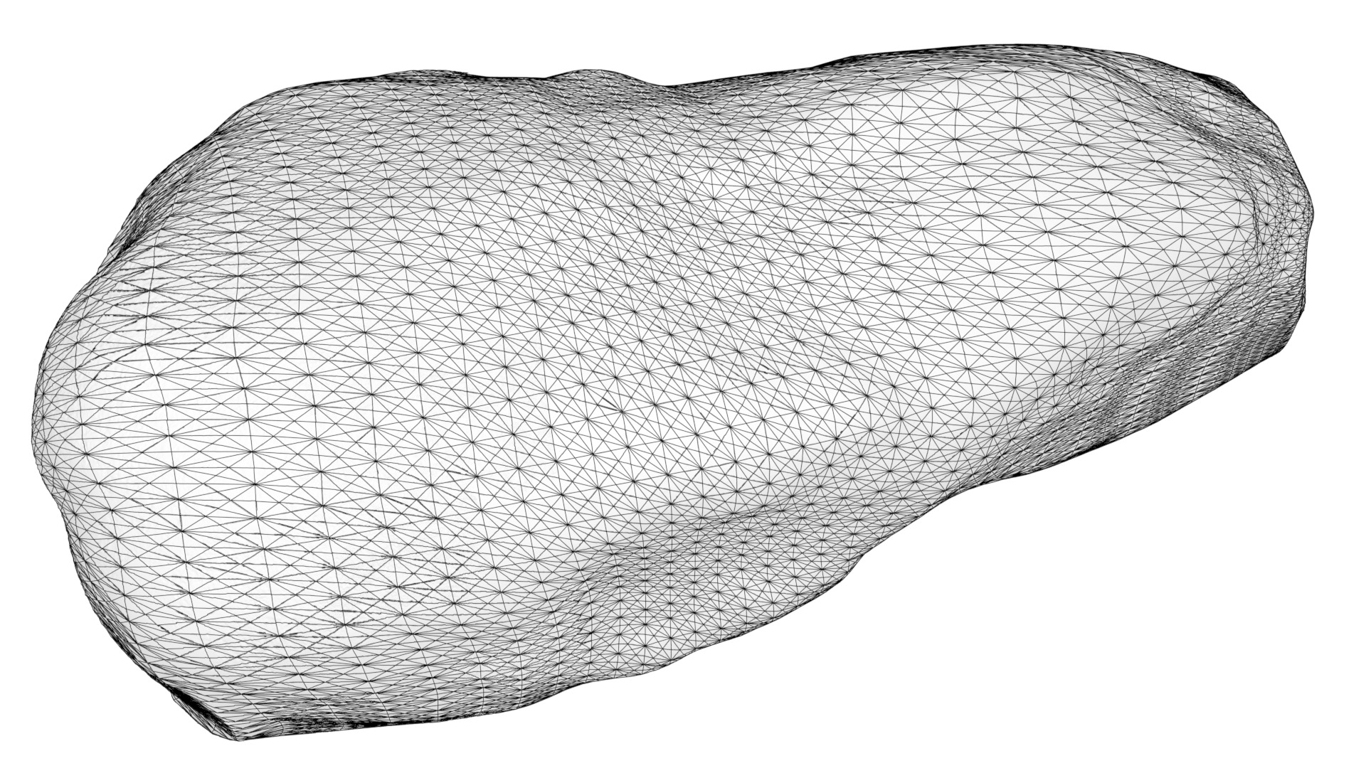 Halleys Comet nucleus 3D model_2