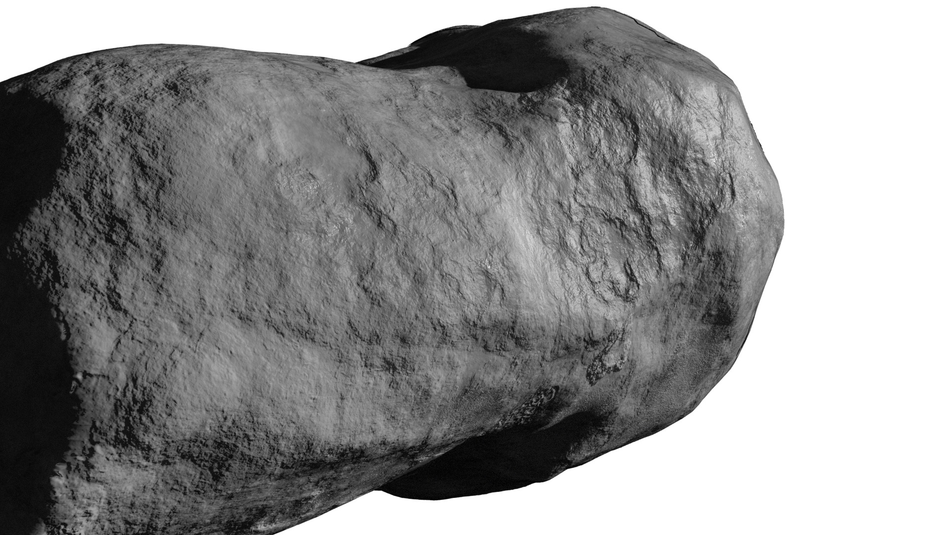 Halleys Comet nucleus 3D model_8