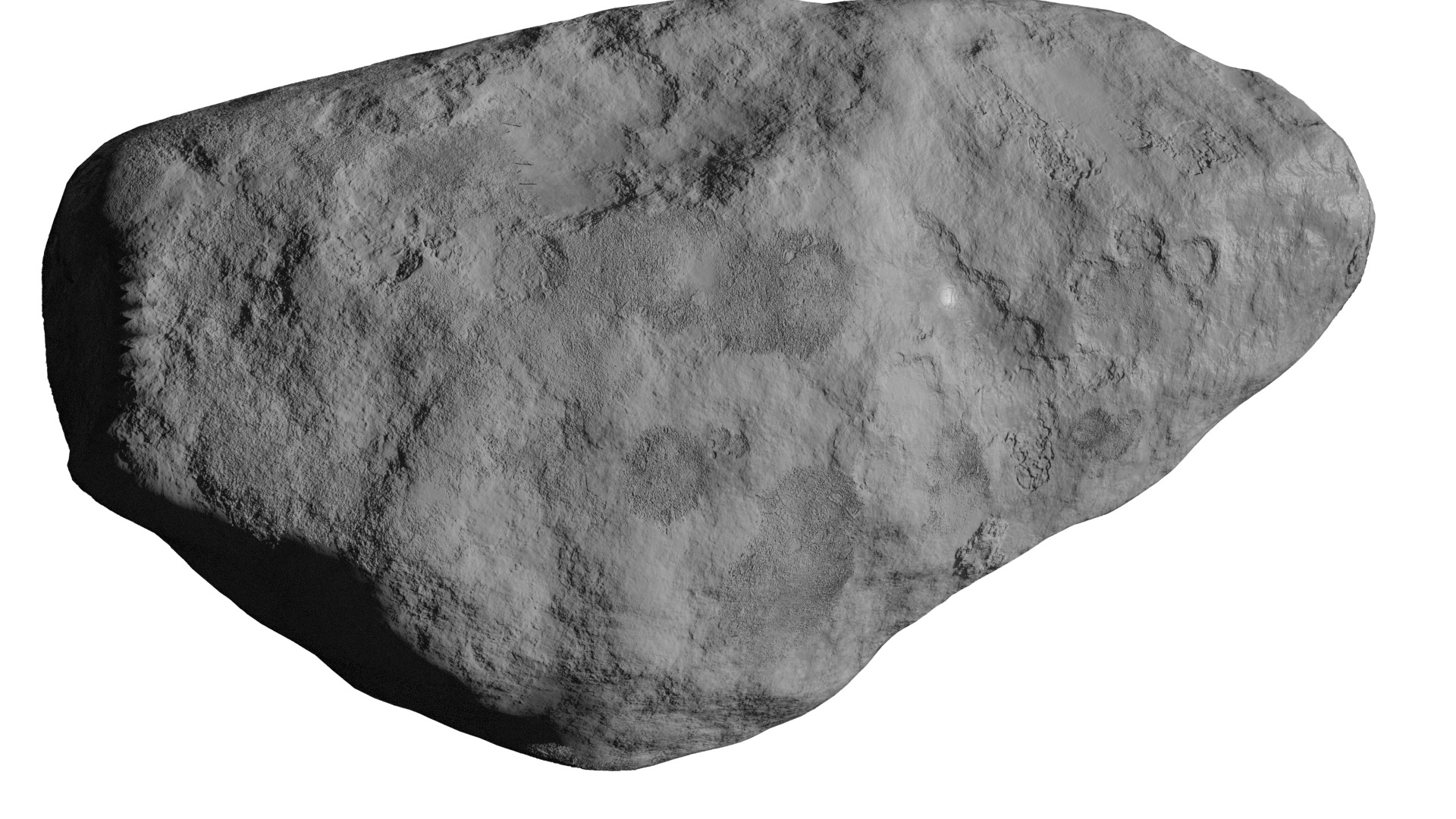 Halleys Comet nucleus 3D model_3