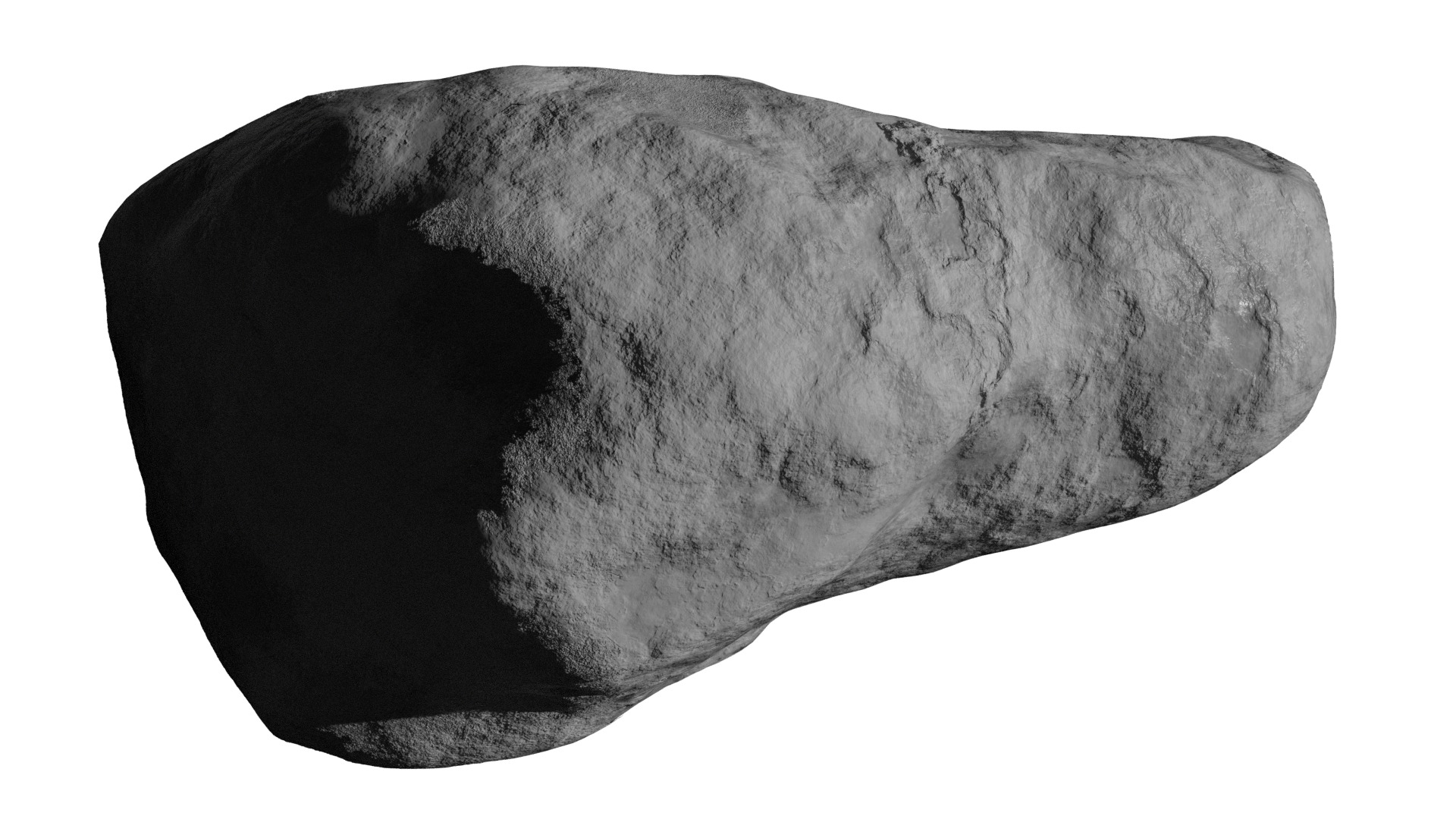 Halleys Comet nucleus 3D model_4